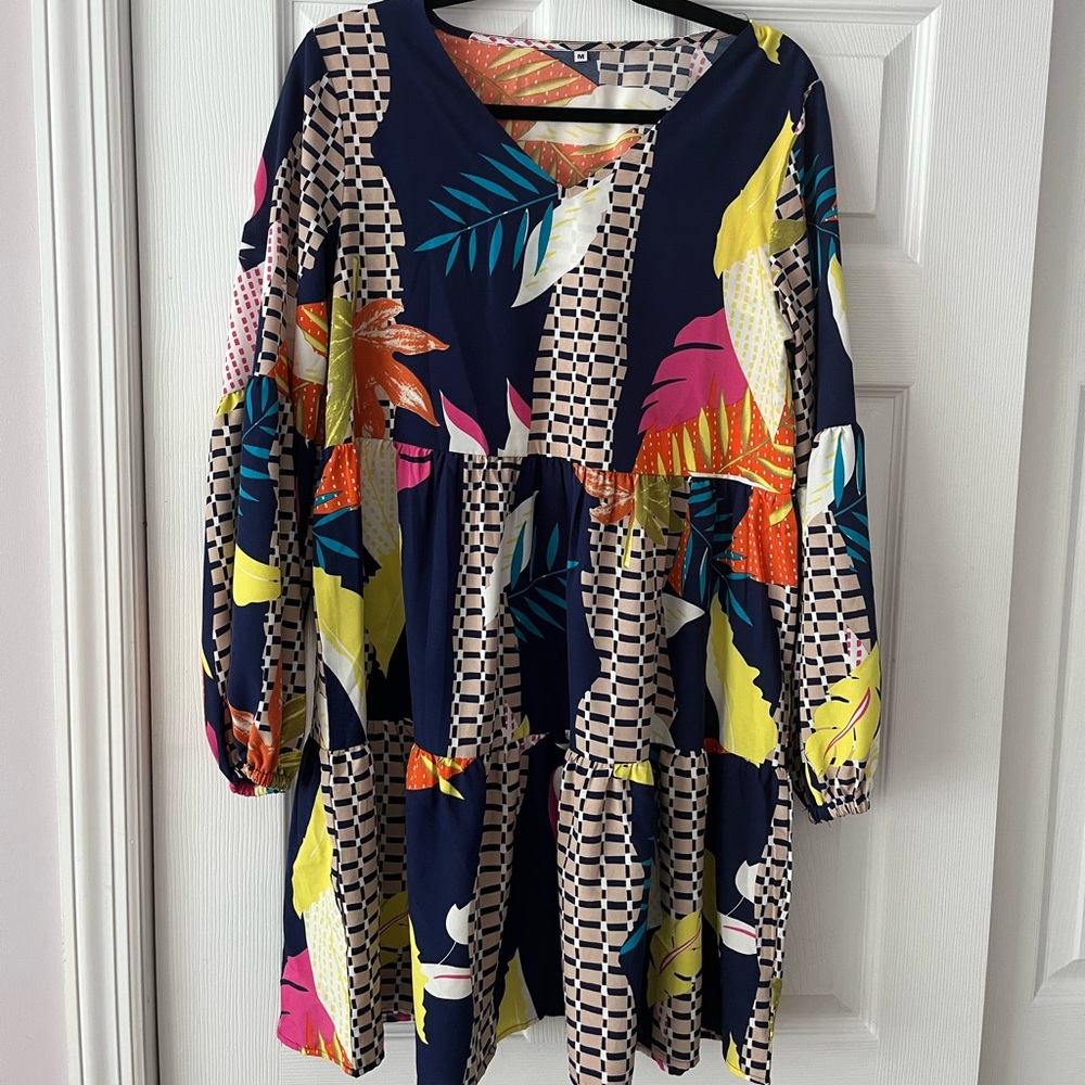 💐🌻 vacation ready 🌸Floral Multicolor Women's Dress or swim cover up
